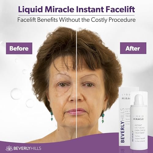 Beverly Hills Instant Facelift Anti Aging Eye Serum – 30mL (120 Days Supply) for Dark Circles, Puffy Eyes, and Wrinkles Avelisse