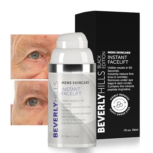 Beverly Hills Men's Instant Facelift & Eye Serum – Dark Circles, Puffy Eyes, Wrinkles Avelisse