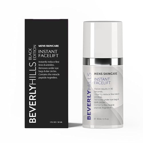 Beverly Hills Men's Instant Facelift & Eye Serum – Dark Circles, Puffy Eyes, Wrinkles Avelisse