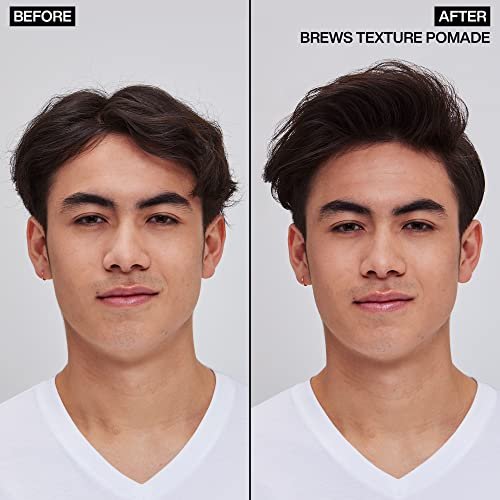 Redken Brews Texture Pomade - Maximum Strong Hold, Natural Matte Finish for All Hair Types Avelisse