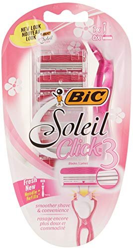 BIC Click 3 Soleil Women's Disposable Razors, 3 Blades with Moisture Strip, 12 Count Avelisse