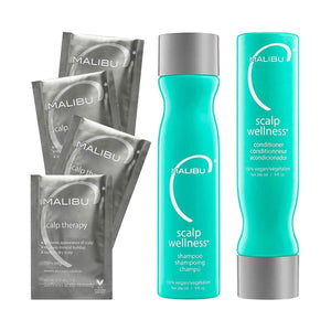 Malibu C Scalp Wellness Collection - – Soothing Shampoo & Conditioner: Gently cleanses and hydrates without – Image 1