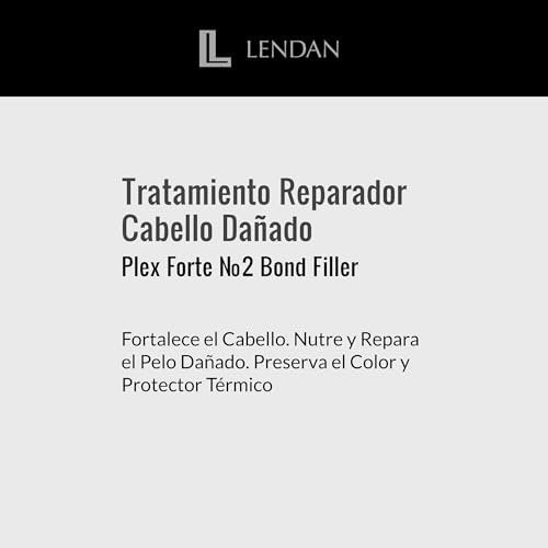 Lendan Plex Forte Nº2 Bond Filler – Damaged Hair Repair Treatment (6.9 Fl Oz) – Strengthens, Nourishes, Repairs, Preserves Color, Heat Protector Avelisse