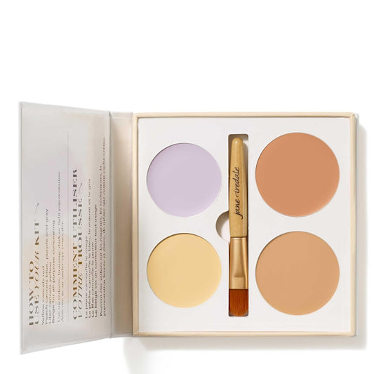 jane iredale Corrective Colors Concealer Palette - Yellow, Peach, Lilac, Beige - 0.35 oz Avelisse