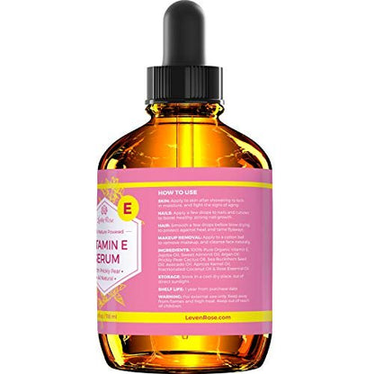 Leven Rose Vitamin C Brightening Serum – Natural Dark Spot Remover, Collagen Boosting & Hydrating Face Moisturizer for Dry Skin (1 oz) Avelisse
