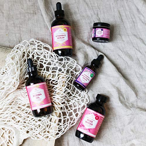 Leven Rose Vitamin E Oil Serum for Face and Skin, 4 fl oz - Hydrating Moisturizer, Multi-Use Body, Hair & Nail Oil Avelisse
