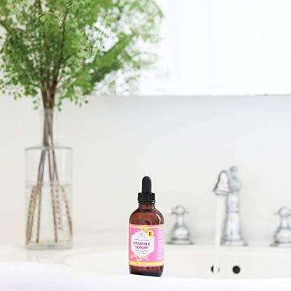 Leven Rose Vitamin E Oil Serum for Face and Skin, 4 fl oz - Hydrating Moisturizer, Multi-Use Body, Hair & Nail Oil Avelisse