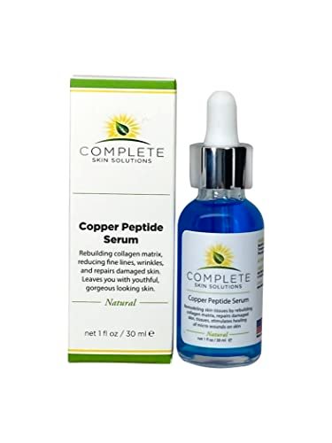 Copper Peptide Face Serum with Anti-Aging Skin Solutions - 1oz/30ml Anti-Wrinkle Formula for Youthful Skin Avelisse