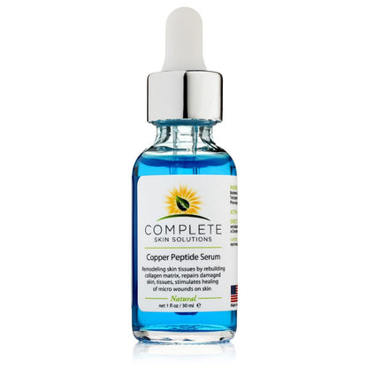 Copper Peptide Face Serum with Anti-Aging Skin Solutions - 1oz/30ml Anti-Wrinkle Formula for Youthful Skin Avelisse