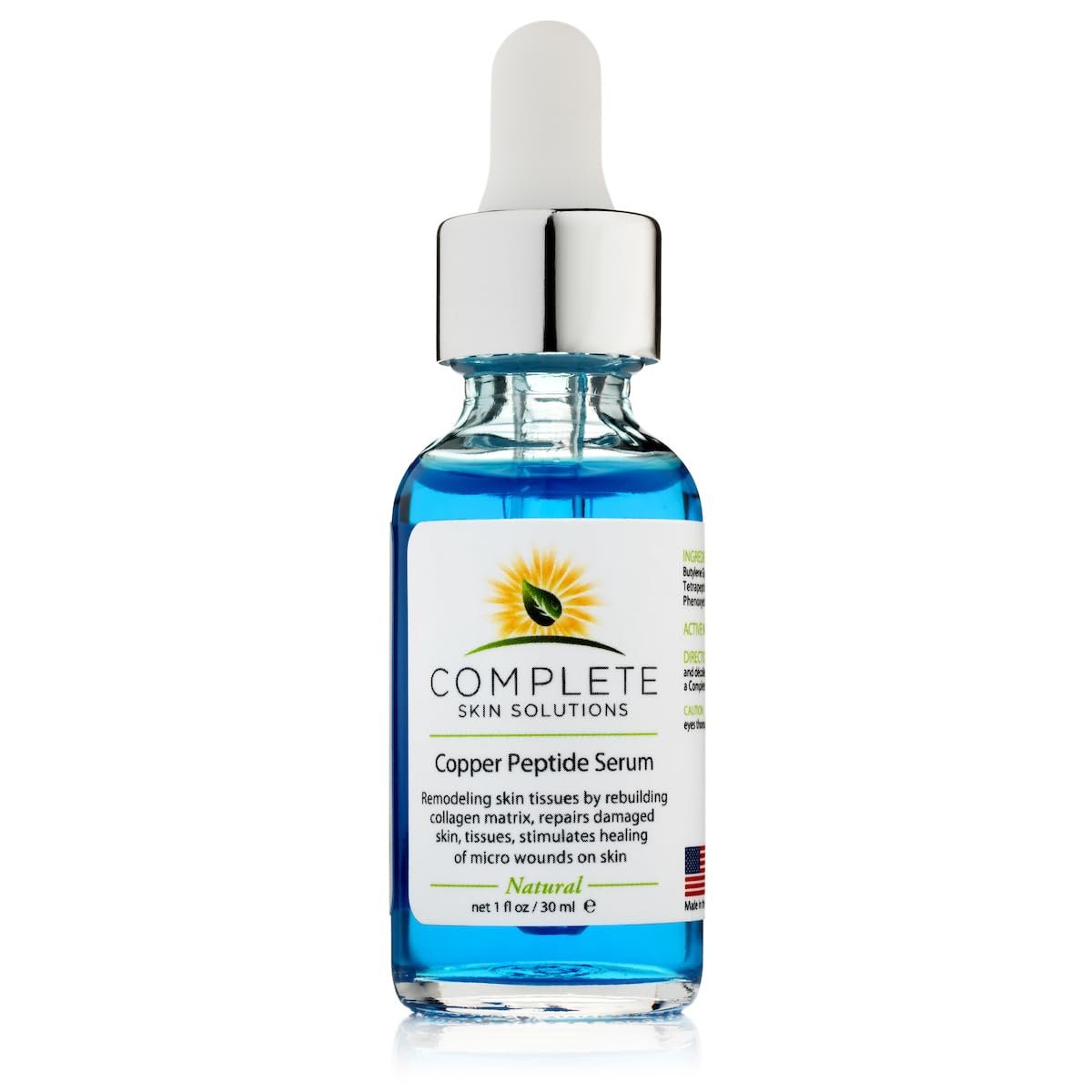 Copper Peptide Face Serum with Anti-Aging Skin Solutions - 1oz/30ml Anti-Wrinkle Formula for Youthful Skin Avelisse