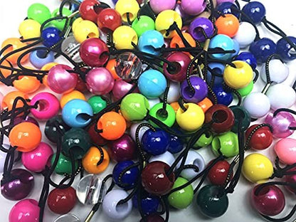 Assorted Elastic Ponytail Holders for Girls - 24 Pieces No-Damage Hair Ties