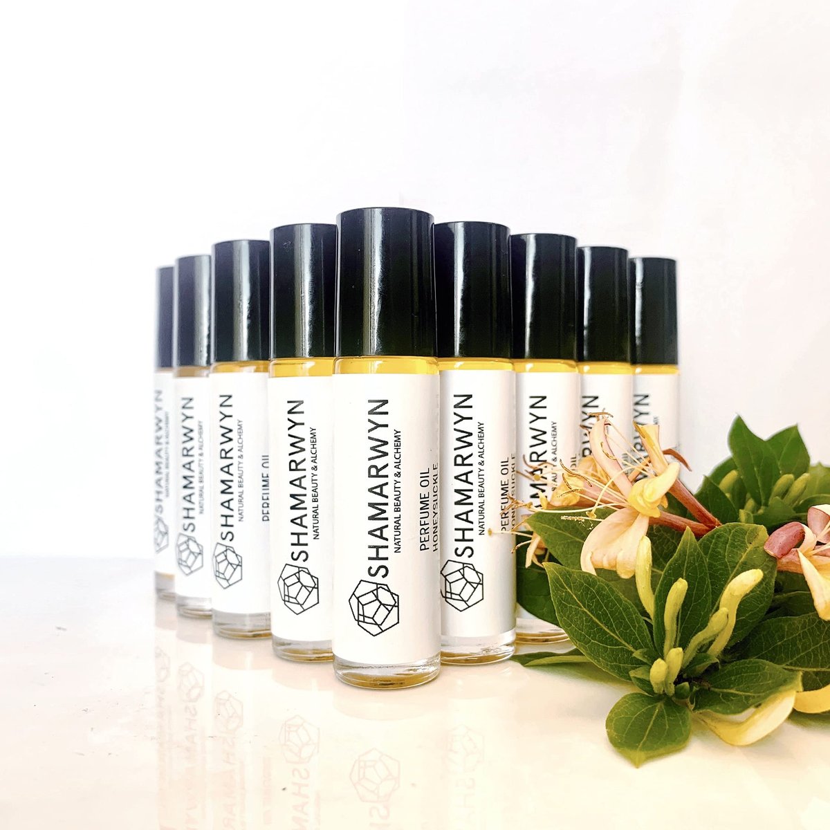 shamarwyn Honeysuckle Perfume Oil - Natural Organic Botanical Roll-On, 0.34 Fl Oz Avelisse