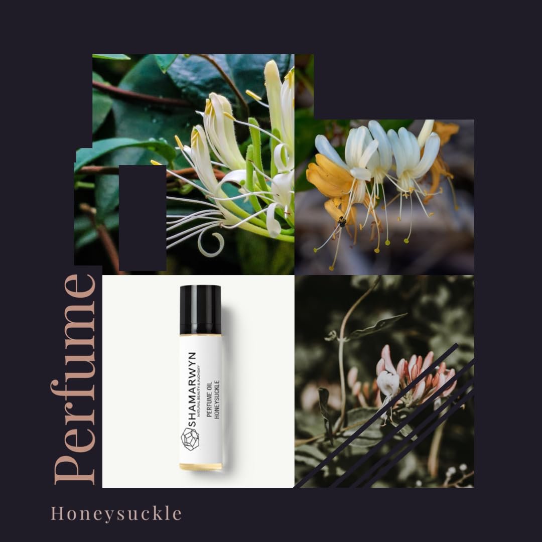 shamarwyn Honeysuckle Perfume Oil - Natural Organic Botanical Roll-On, 0.34 Fl Oz Avelisse