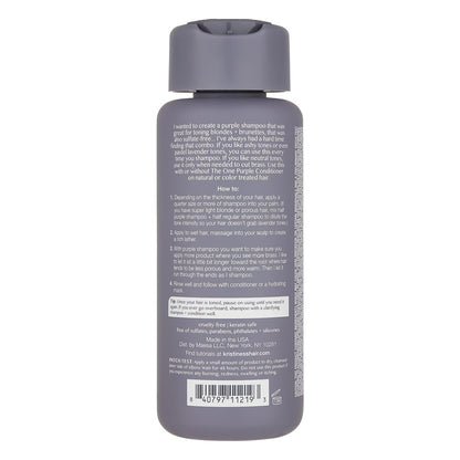 Kristin Ess Hair The One Purple Shampoo for Toning Blonde Hair - Neutralizes Brass & Yellow Tones, Shine Restoring - Sulfate, Silicone & Paraben Free, Color + Keratin Safe, 10 fl. oz.