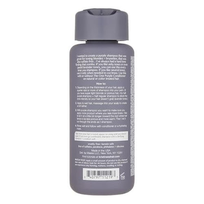 Kristin Ess Hair The One Purple Shampoo for Toning Blonde Hair - Neutralizes Brass & Yellow Tones, Shine Restoring - Sulfate, Silicone & Paraben Free, Color + Keratin Safe, 10 fl. oz.