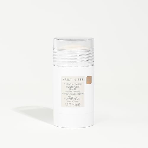 Kristin Ess Hair Recovery Balm Treatment for Damaged Hair + Slick Back Styles - Ponytails, Buns with Coconut and Castor Oils, Edge Control, Restores Shine and Softens, Clean Girl Essentials 2oz Avelisse