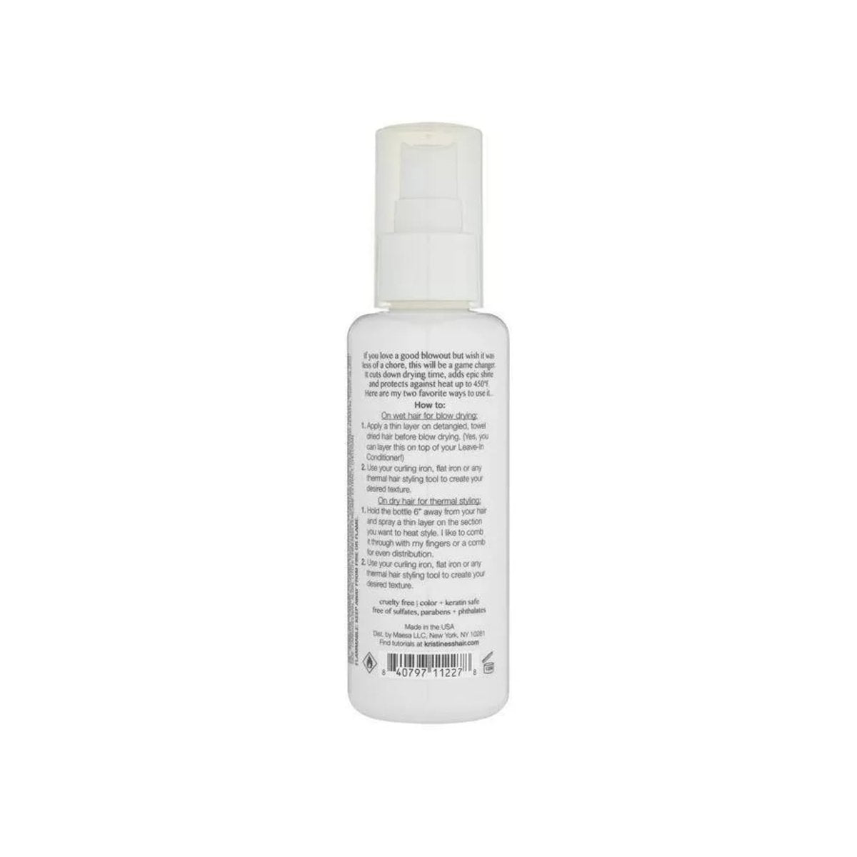 Kristin Ess Hydrating Heat Protection Spray - Blow Dry Frizz Control & Shine Enhancing, Anti-Humidity Thermal Protectant up to 450°F, Pear Fragrance, 5 Fl Oz - görsel 11