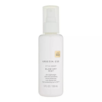 Kristin Ess Hydrating Heat Protection Spray - Blow Dry Frizz Control & Shine Enhancing, Anti-Humidity Thermal Protectant up to 450°F, Pear Fragrance, 5 Fl Oz