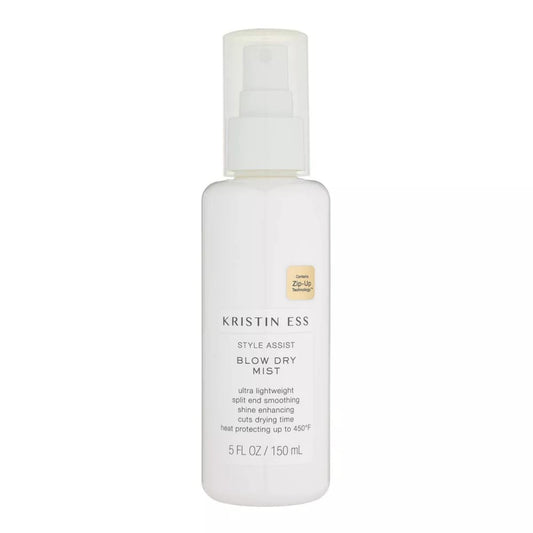 Kristin Ess Hydrating Heat Protection Spray - Blow Dry Frizz Control & Shine Enhancing, Anti-Humidity Thermal Protectant up to 450°F, Pear Fragrance, 5 Fl Oz