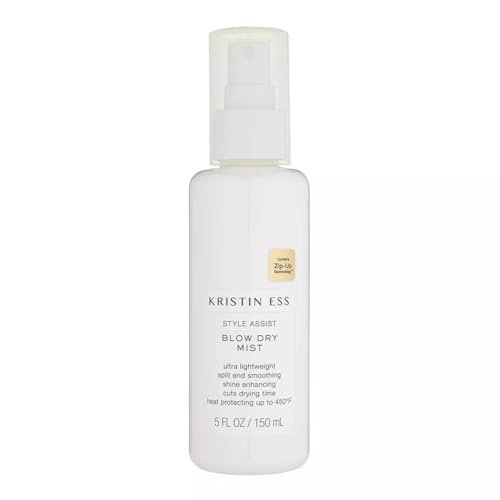 Kristin Ess Hydrating Heat Protection Spray - Blow Dry Frizz Control & Shine Enhancing, Anti-Humidity Thermal Protectant up to 450°F, Pear Fragrance, 5 Fl Oz - görsel 2