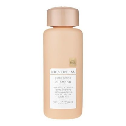 Kristin Ess Hair Extra Gentle Shampoo for Sensitive Skin + Scalp - Moisturizing & Hydrating, Vegan, Color Safe & Keratin Safe, 10 fl oz Avelisse