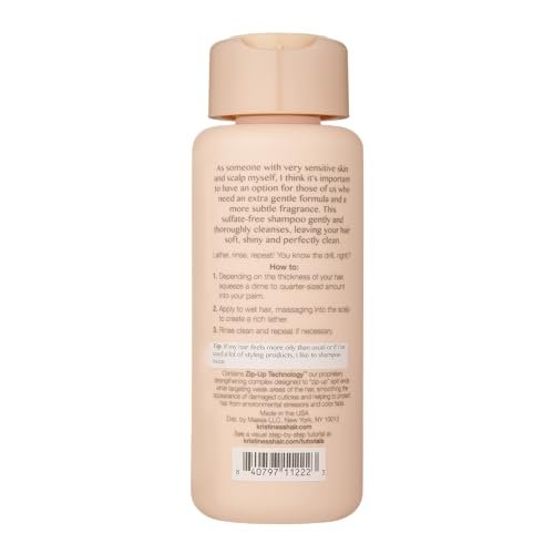 Kristin Ess Hair Extra Gentle Shampoo for Sensitive Skin + Scalp - Moisturizing & Hydrating, Vegan, Color Safe & Keratin Safe, 10 fl oz Avelisse