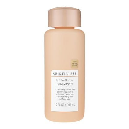 Kristin Ess Hair Extra Gentle Shampoo for Sensitive Skin + Scalp - Moisturizing & Hydrating, Vegan, Color Safe & Keratin Safe, 10 fl oz Avelisse