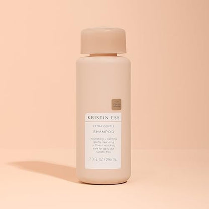 Kristin Ess Hair Extra Gentle Shampoo for Sensitive Skin + Scalp - Moisturizing & Hydrating, Vegan, Color Safe & Keratin Safe, 10 fl oz Avelisse