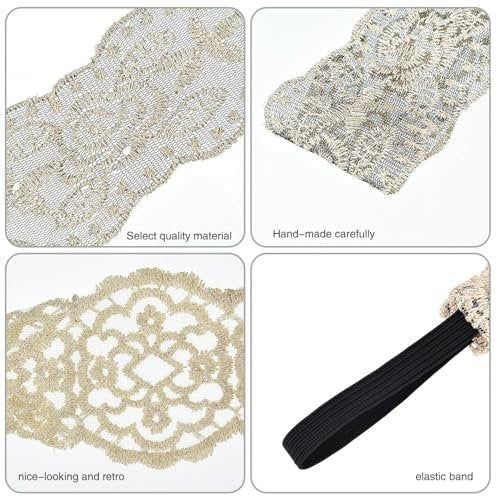 Gejoy 7-Piece Lace Headbands for Women - Stretchable Wide Turban Hair Accessories, Multicolor - görsel 10