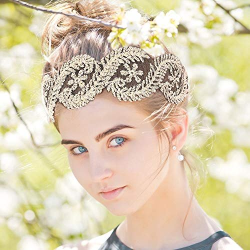 Gejoy 7-Piece Lace Headbands for Women - Stretchable Wide Turban Hair Accessories, Multicolor - görsel 14