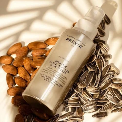 PREVIA Hydrating Leave-in Conditioner Spray with White Truffle Extract - Reconstructive Biphasic Detangling Treatment for Damaged, Dry, and Brittle Hair - Tames Frizz & Controls Static, 3.38 Fl Oz Avelisse