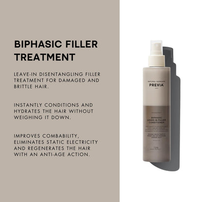 PREVIA Hydrating Leave-in Conditioner Spray with White Truffle Extract - Reconstructive Biphasic Detangling Treatment for Damaged, Dry, and Brittle Hair - Tames Frizz & Controls Static, 3.38 Fl Oz Avelisse