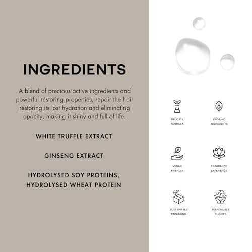 PREVIA Hydrating Leave-in Conditioner Spray with White Truffle Extract - Reconstructive Biphasic Detangling Treatment for Damaged, Dry, and Brittle Hair - Tames Frizz & Controls Static, 3.38 Fl Oz Avelisse