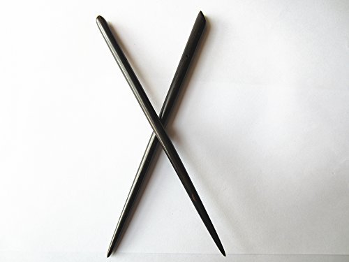 Myhsmooth Natural Ebony (Black Sandalwood) Handmade Carved Hair Sticks – Pack of 2 - görsel 6