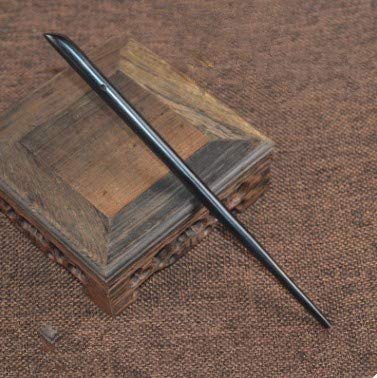 Myhsmooth Natural Ebony (Black Sandalwood) Handmade Carved Hair Sticks – Pack of 2 - görsel 9