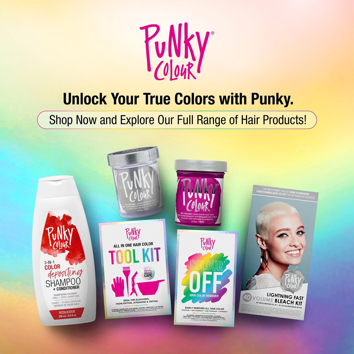 Punky Colour Redilicious 3-in-1 Color Depositing Conditioner & Hair Cleanser - Sulfate-Free Semi-Permanent Hair Color Refresh (8.5 fl oz) - görsel 11