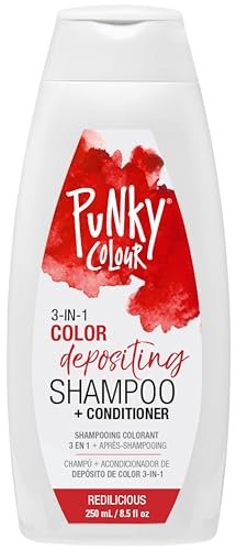 Punky Colour Redilicious 3-in-1 Color Depositing Conditioner & Hair Cleanser - Sulfate-Free Semi-Permanent Hair Color Refresh (8.5 fl oz) - görsel 2