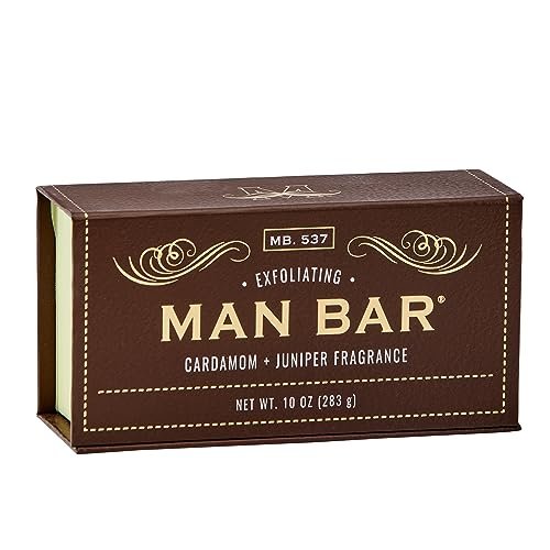 San Francisco Soap Company Peppered Cardamom and Juniper Man Bar – Exfoliating Natural Soap, No Harmful Chemicals, All Skin Types, Made in USA - görsel 1