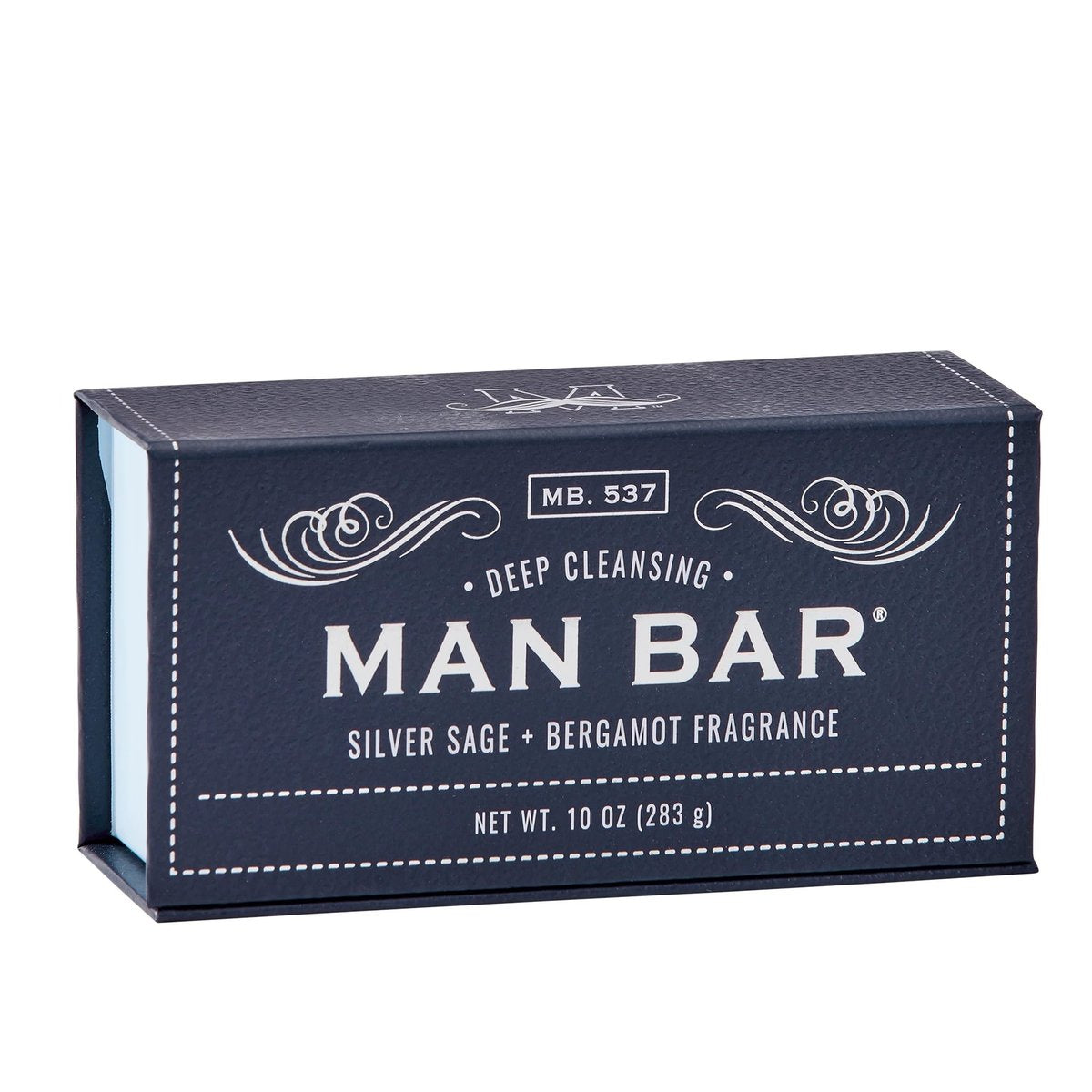 San Francisco Soap Company Silver Sage and Bergamot Men's Bar Soap - Deep Cleansing, No Harmful Chemicals, All Skin Types, Made in USA - görsel 2