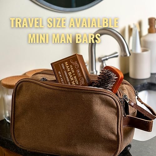 San Francisco Soap Company Silver Sage and Bergamot Men's Bar Soap - Deep Cleansing, No Harmful Chemicals, All Skin Types, Made in USA - görsel 15