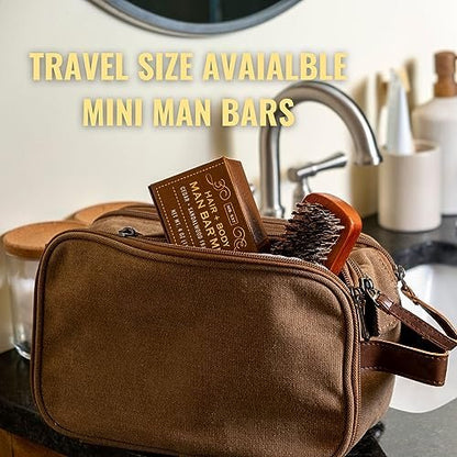 San Francisco Soap Company Silver Sage and Bergamot Men's Bar Soap - Deep Cleansing, No Harmful Chemicals, All Skin Types, Made in USA