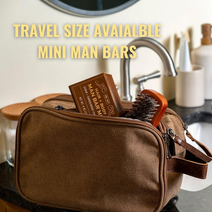 San Francisco Soap Company Peppered Cardamom and Juniper Man Bar – Exfoliating Natural Soap, No Harmful Chemicals, All Skin Types, Made in USA
