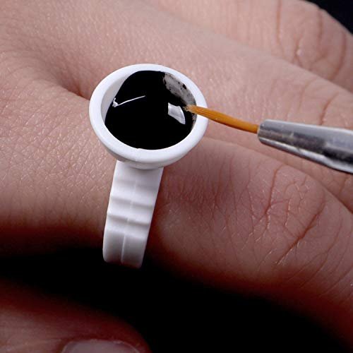 BTArtbox 300-Pack Disposable Tattoo Ink Cups – Plastic Pigment Rings for Tattooing, Eyelash Extensions, Nail Art & Makeup - görsel 9