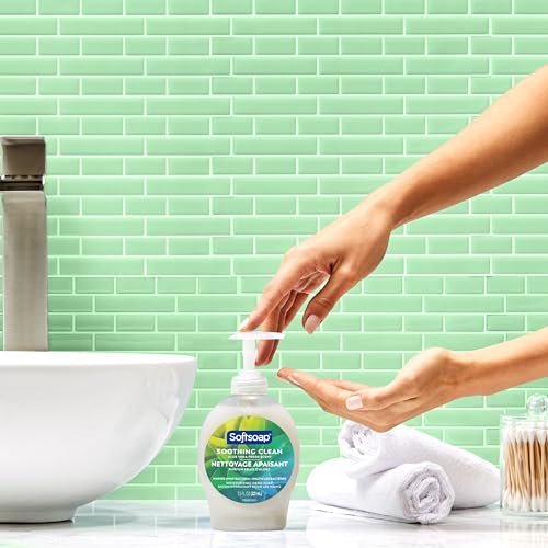 Softsoap Moisturizing Liquid Hand Soap, Soothing Clean Aloe Vera - 7.5 Fl Oz (Pack of 6) - görsel 3