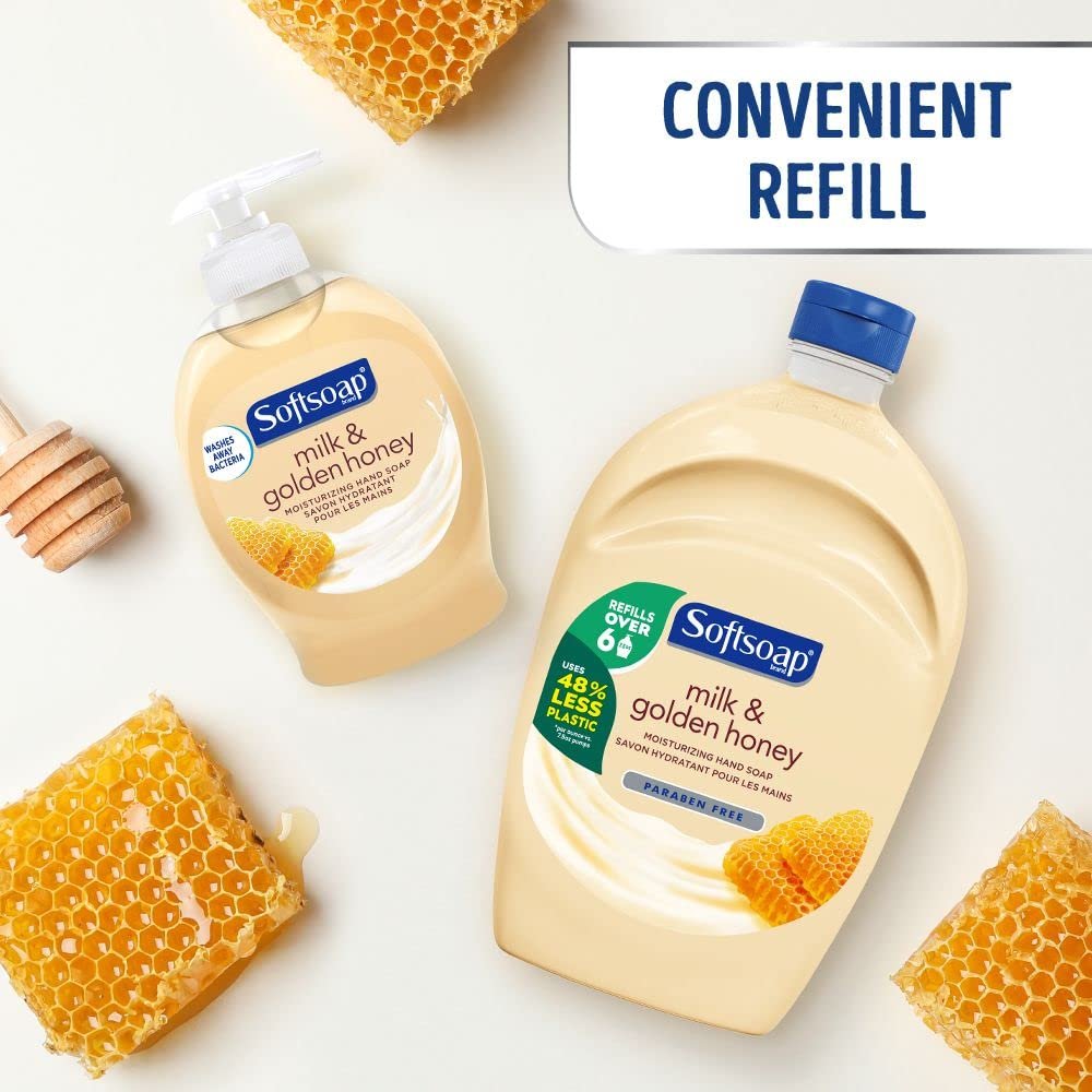Softsoap Moisturizing Liquid Hand Soap, Milk and Honey, 7.5 oz (Pack of 6) - görsel 12