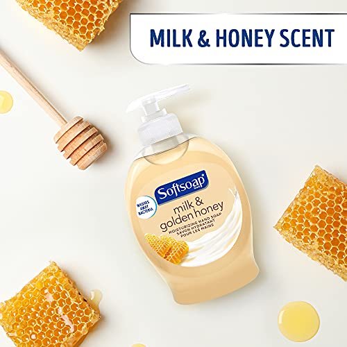 Softsoap Moisturizing Liquid Hand Soap, Milk and Honey, 7.5 oz (Pack of 6) - görsel 3