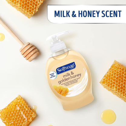 Softsoap Moisturizing Liquid Hand Soap, Milk and Honey, 7.5 oz (Pack of 6)