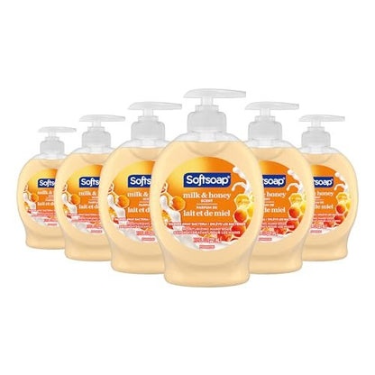 Softsoap Moisturizing Liquid Hand Soap, Milk and Honey, 7.5 oz (Pack of 6)