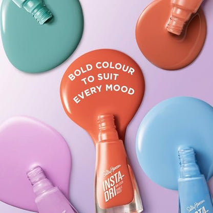 Sally Hansen Insta-Dri Nail Polish - Petal Pusher - Quick Dry, Long Lasting Pink Shade