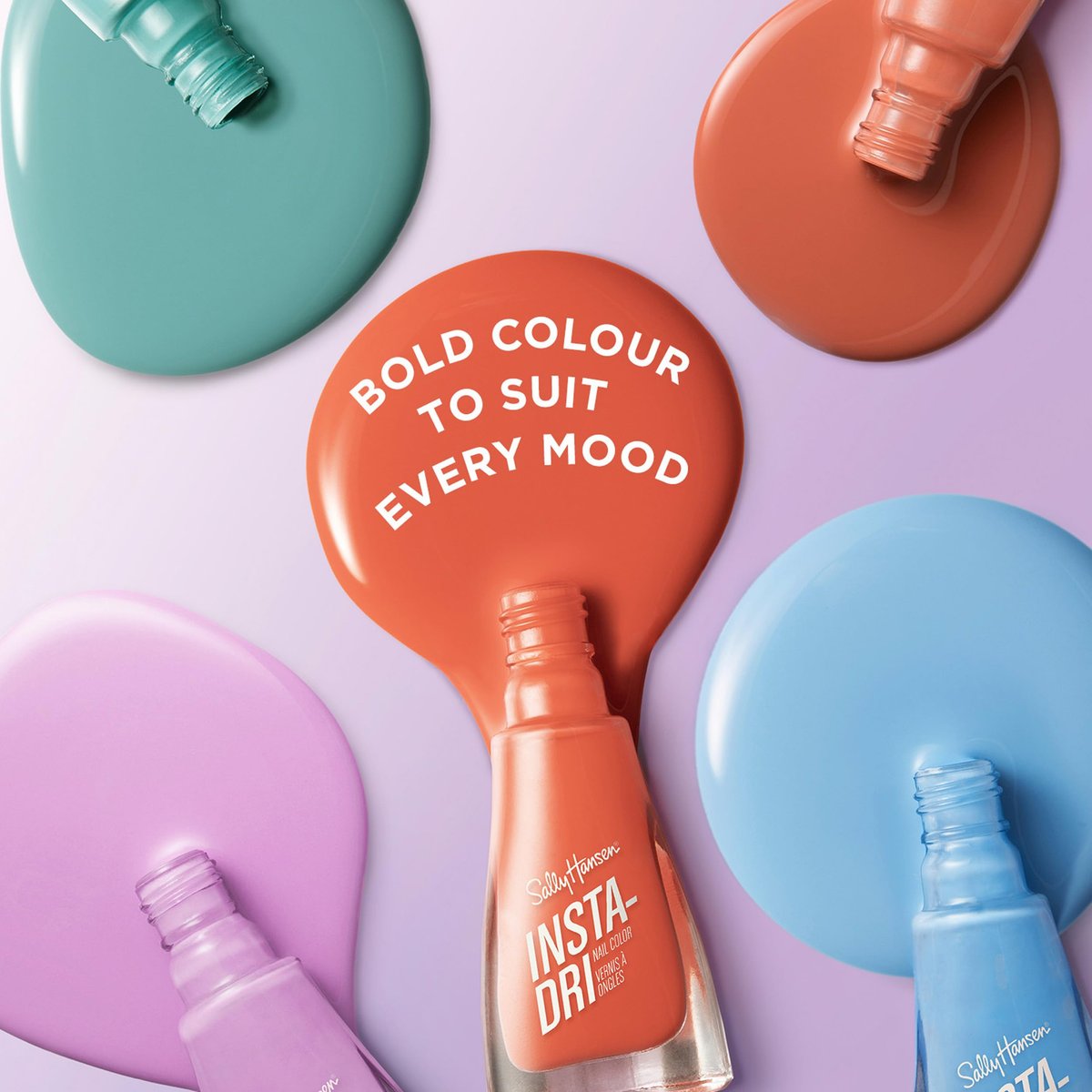 Sally Hansen Insta-Dri Nail Polish - Petal Pusher - Quick Dry, Long Lasting Pink Shade - görsel 9